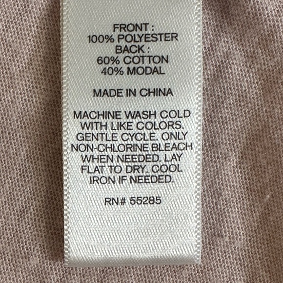 Express Women's Medium Pink Coral Floral Sheer Print Cowl Neck Pullover Tank Top - Picture 8 of 10